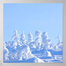 La Laponie finlandaise pendant l'hiver Posters