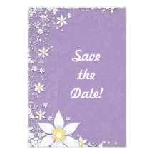 La lavande et le mariage floral blanc font gagner  faire-parts