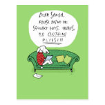La lettre d'un chien à Père Noël - bande dessinée  Carte Postale