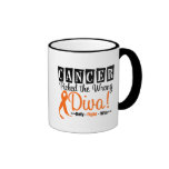 La leucémie a sélectionné la diva fausse v2 mug à café