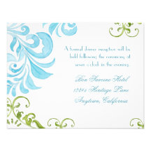 La libellule tourbillonne invitation floral modern