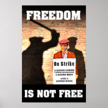 La liberté n'est pas affiche libre