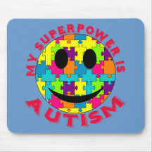 La ma superpuissance est autisme ! tapis de souris