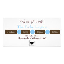 La maison est où le coeur est carte avec photo