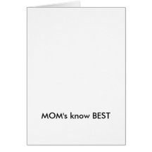 La MAMAN savent le MEILLEUR Carte De Vœux