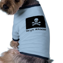 La mascotte du bateau tee-shirts pour animaux domestiques
