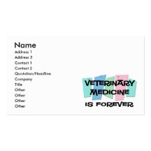 La médecine vétérinaire est Forever Modèle De Carte De Visite