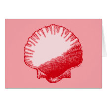 La Mer Rouge Shell de gingembre d'île Carte De Vœux