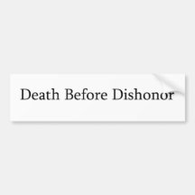 la mort avant déshonneur autocollants pour voiture