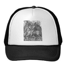 La mort de chevalier d'Albrecht Durer et le diable Casquette De Camionneur