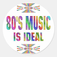 la musique 80s est idéale adhésifs
