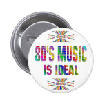 la musique 80s est idéale badges avec agrafe