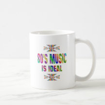 la musique 80s est idéale tasses à café