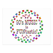 la musique 90s est FUNtastic Carte Postale