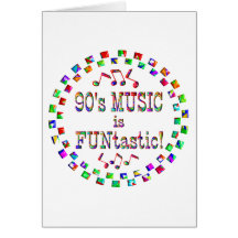la musique 90s est FUNtastic Cartes De Vœux