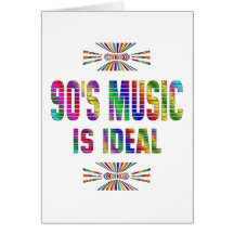 la musique 90s est idéale carte de vœux