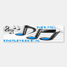 La musique inspire adhésif pour voiture
