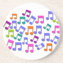 La musique note le caboteur dessous de verre
