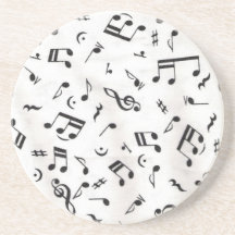 La musique note le caboteur dessous de verres