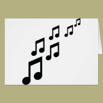 la musique note l'icône cartes