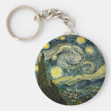 La nuit étoilée de Vincent van Gogh (1889) Porte-clefs