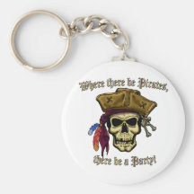 Là où il y ait des pirates, il y ait une partie ! porte-clés