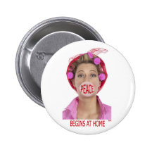 LA PAIX COMMENCE À LA MAISON BADGES AVEC AGRAFE