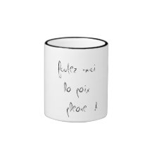 la paix pour le petit dej tasse