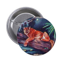 La panthère de la Floride dans le marais Badge