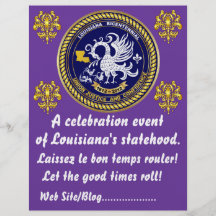 La partie bicentenaire de mardi gras de la Louisia Prospectus En Couleur