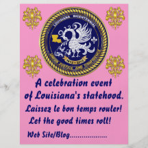 La partie bicentenaire de mardi gras de la Louisia Prospectus Personnalisés