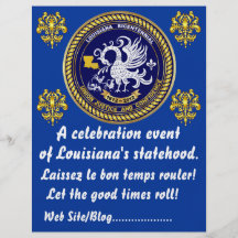 La partie bicentenaire de mardi gras de la Louisia Prospectus Avec Motif