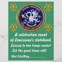 La partie bicentenaire de mardi gras de la Louisia Prospectus En Couleur