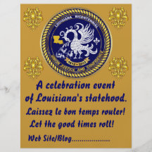 La partie bicentenaire de mardi gras de la Louisia Tract Personnalisé