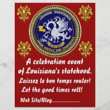 La partie bicentenaire de mardi gras de la Louisia Prospectus En Couleur
