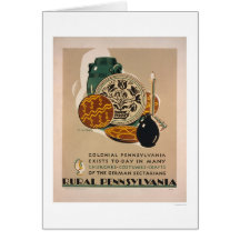 La Pennsylvanie coloniale WPA 1940 Cartes De Vœux