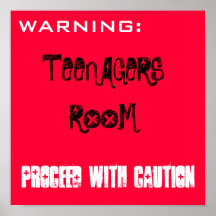 LA PIÈCE D'ADOLESCENTS PROCÈDENT AVEC PRUDENCE POSTERS