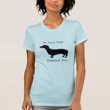 La pièce en t des femmes d'amour de basset alleman t-shirt