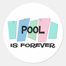 La piscine est Forever Adhésifs