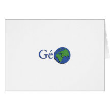 la planète terre - géographie carte de vœux