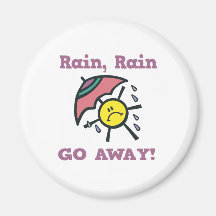 la pluie de pluie partent aimants