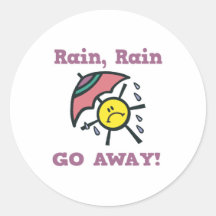 la pluie de pluie partent autocollants