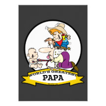 LA PLUS GRANDE BANDE DESSINÉE D'HOMMES DE PAPA DES INVITATION PERSONNALISABLE
