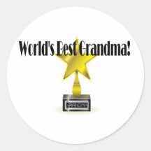 La plus grande grand-maman autocollant rond