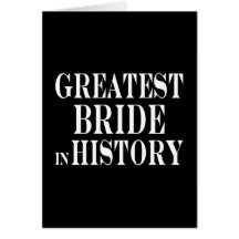 La plus grande jeune mariée des meilleures jeunes  carte de vœux