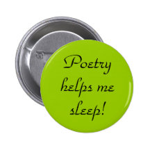La poésie m'aide à dormir ! pin's avec agrafe