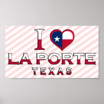 La Porte, le Texas Affiche