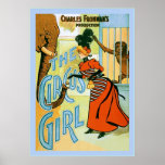 La publicité vintage de théâtre de ~ de fille de c poster