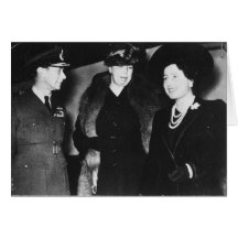 La Reine Elizabeth du Roi George VI d'Eleanor Roos Carte De Vœux