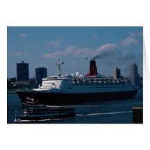 La Reine Elizabeth II de RMS", revêtement d'océan Cartes